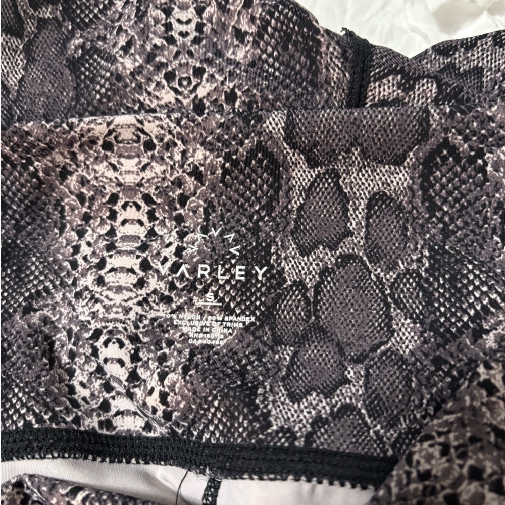 Varley Purple and Black Reptile Print‎ Leggings - Picture 7 of 12
